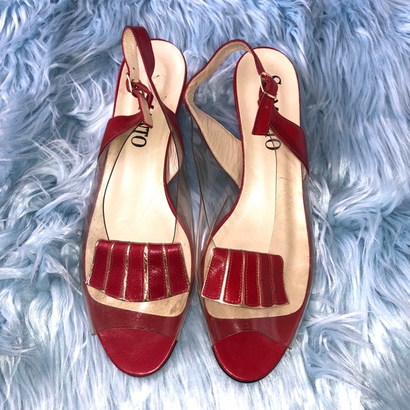 Vintage red and clear shoes - Picture 2 of 5